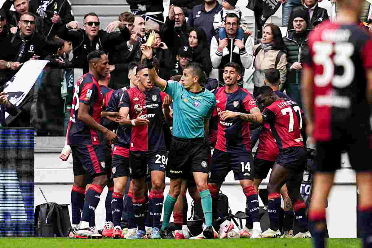 Juventus-Cagliari, Chirico contro l'arbitraggio di Marinelli