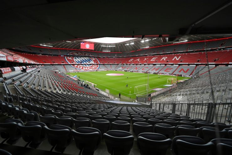 L'interno dell'Allianz Arena del Bayern Monaco 