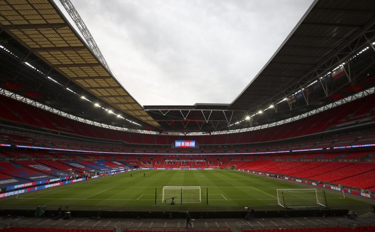 L'interno dello stadio Wembley 