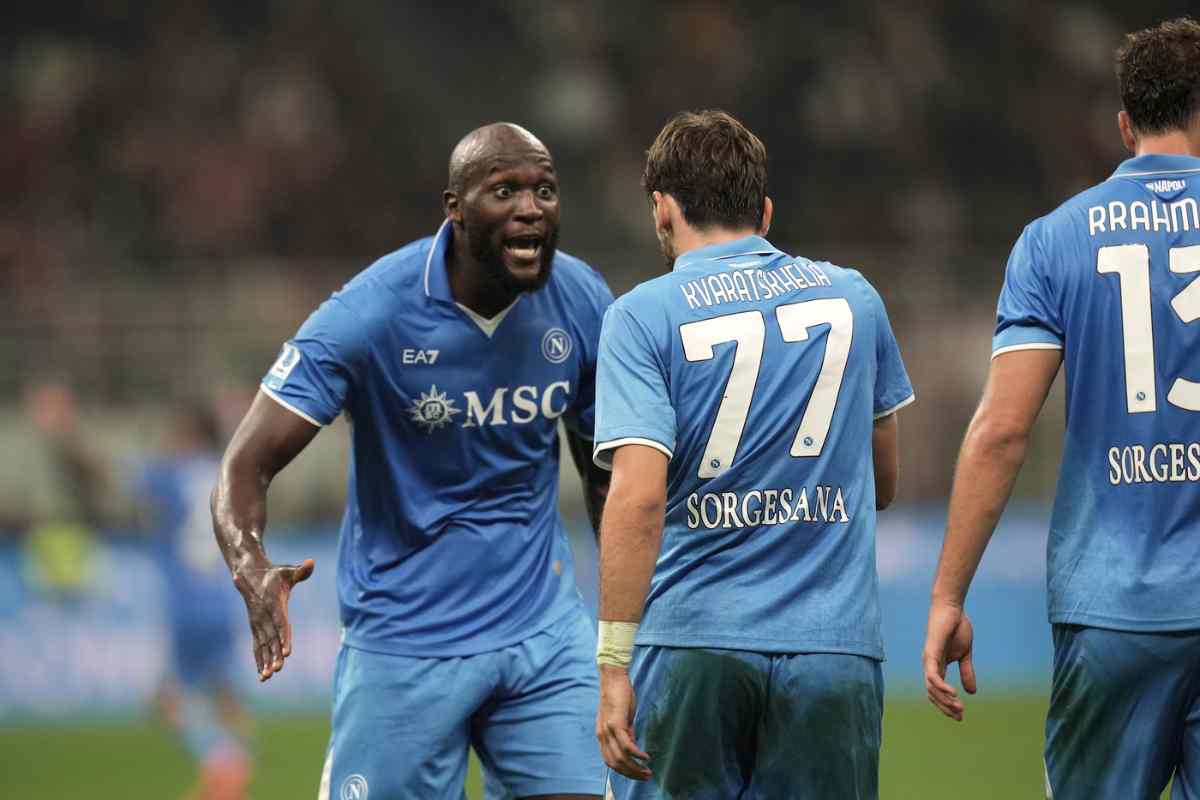 Lukaku e Kvaratskhelia stendono il Milan: Napoli in fuga