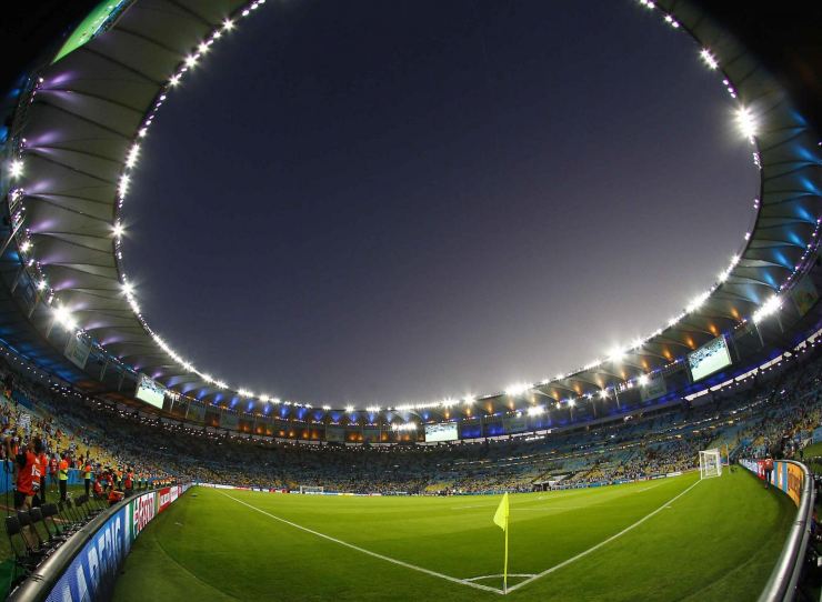 Lo stadio Maracanà dall'interno 