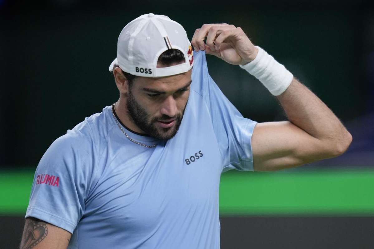 Matteo Berrettini sconsolato