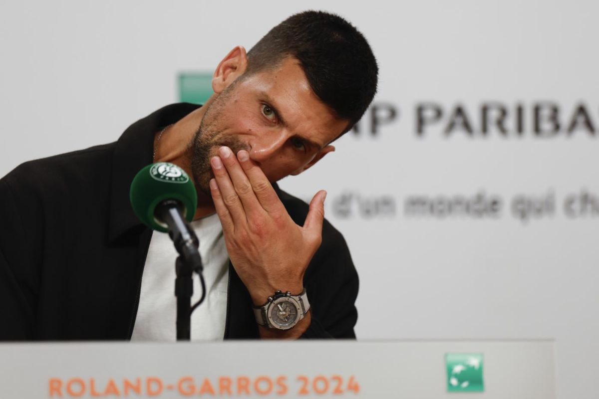 Novak Djokovic conferenza 