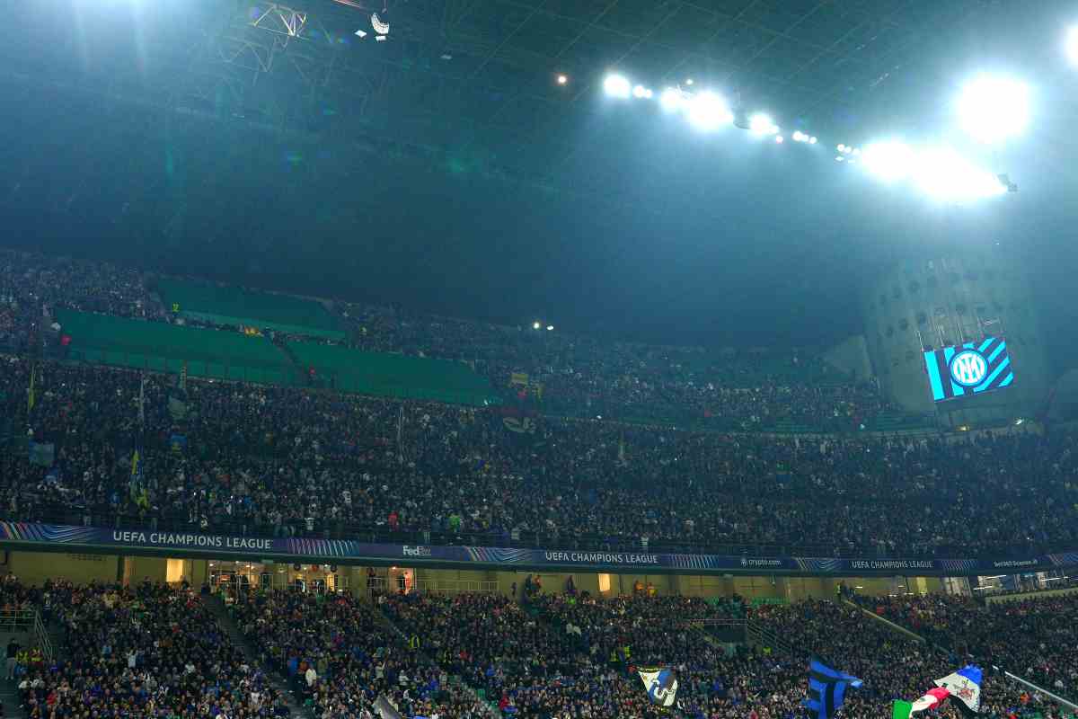 Vista della tifoseria Inter a San Siro