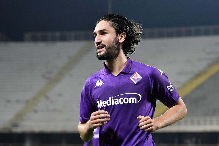 Adli in campo con la Fiorentina