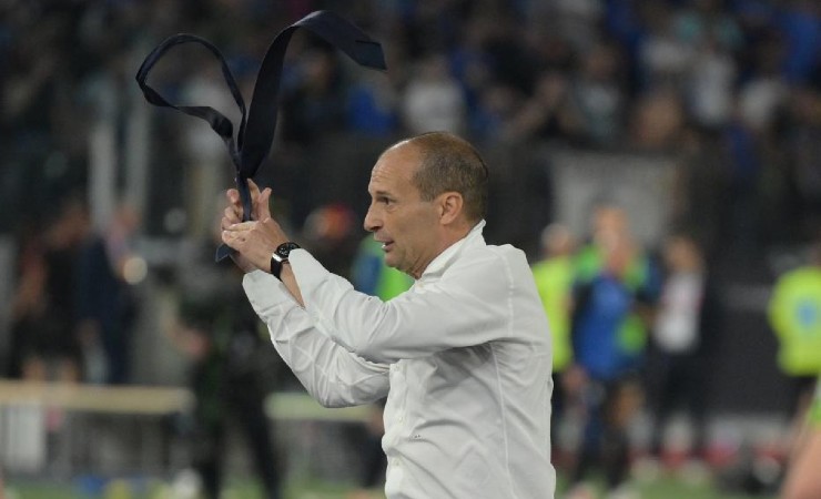 Allegri furioso all'Olimpico durante la finale di Coppa Italia