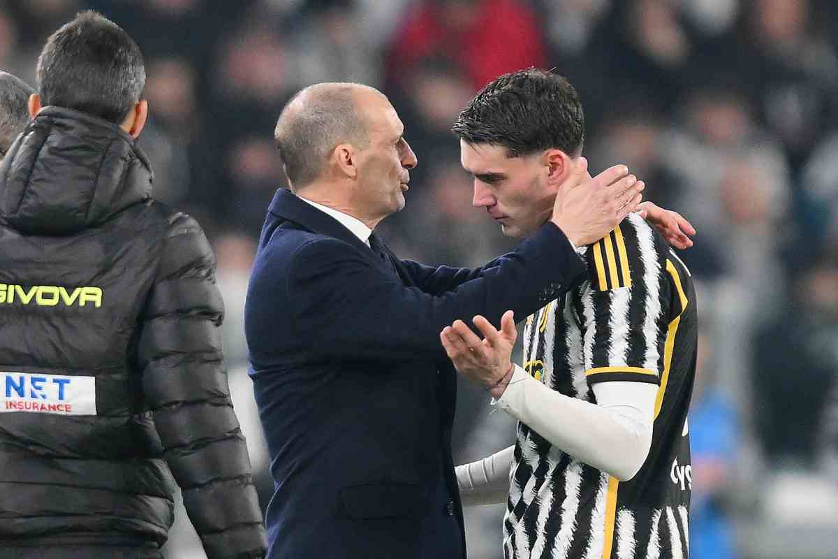 Allegri e Vlahovic