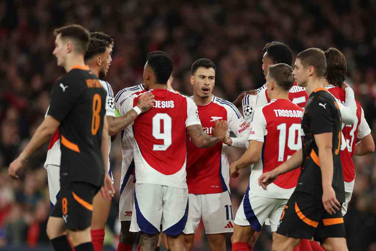 I giocatori dell'Arsenal