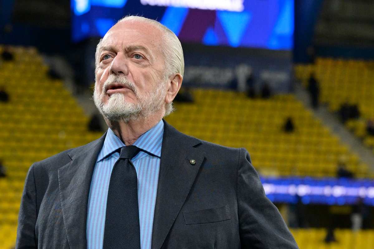 Aurelio De Laurentiis in occasione della Supercoppa italiana