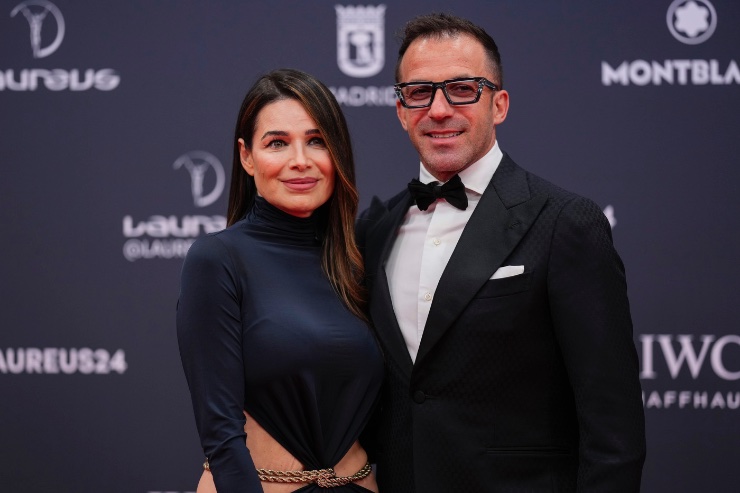 Del Piero con la moglie al premio Laureus 