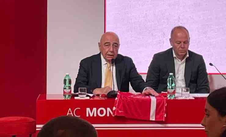 Monza, la conferenza stampa di Galliani