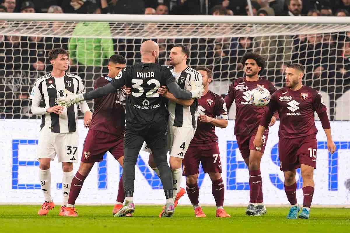 Juve-Torino: scintille Milinkovic-Gatti