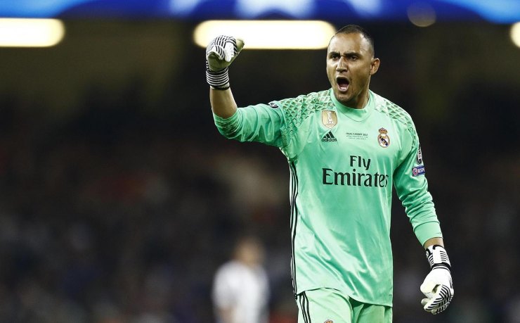 Keylor Navas esulta 