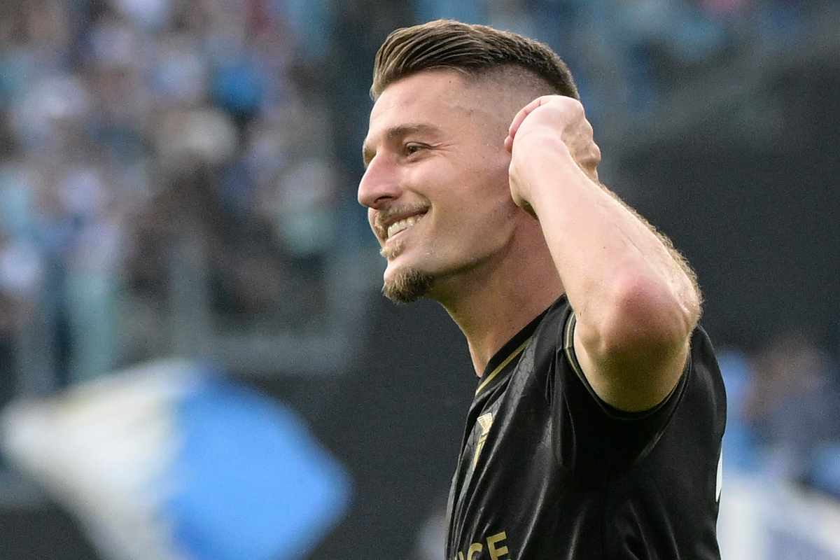 Milinkovic-Savic quando giocava con la Lazio