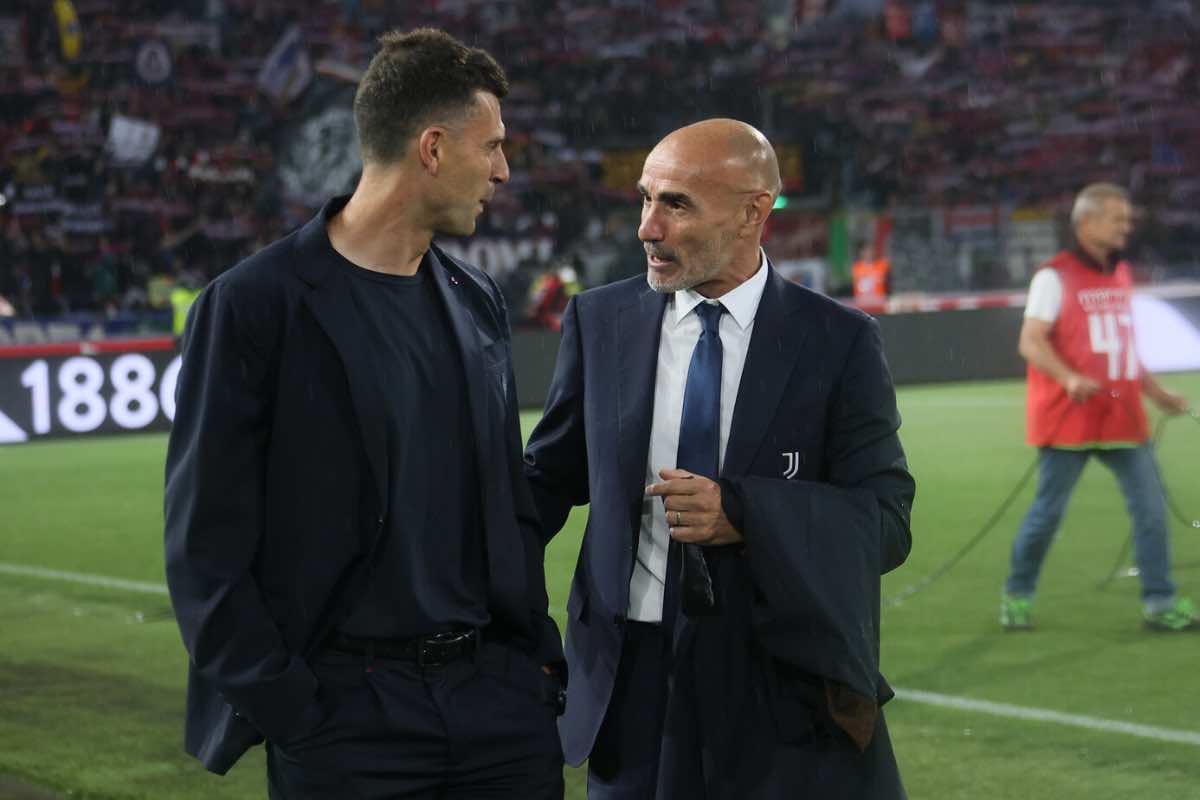 Motta e Montero parlano all'ingresso in campo