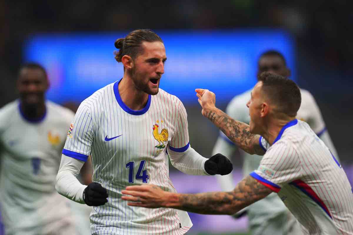 Rabiot trascina la Francia, l’Italia è battuta e seconda