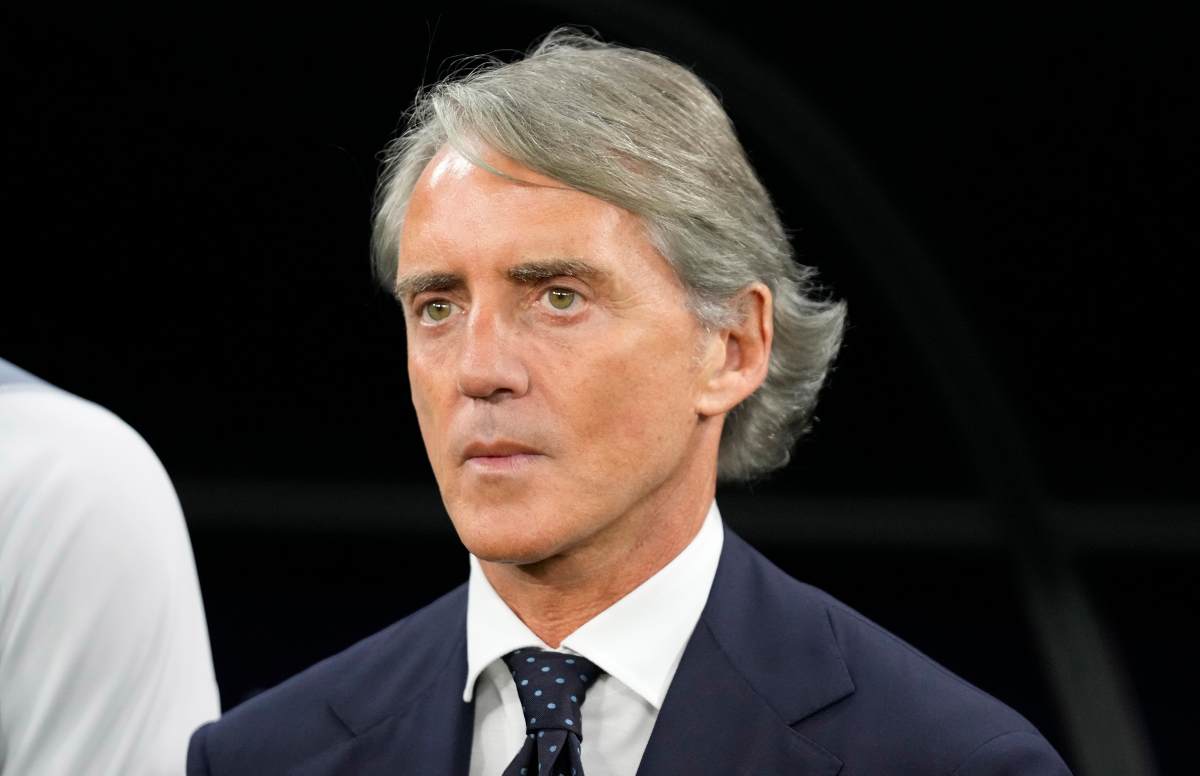 L'allenatore Roberto Mancini