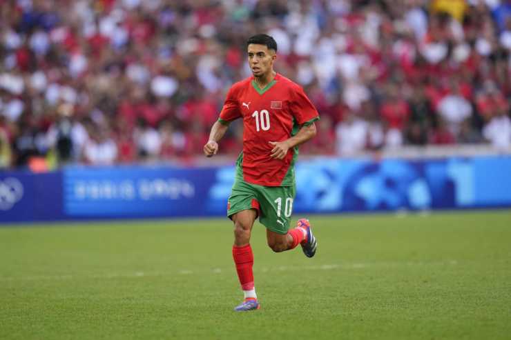 Akhomach in campo con il Marocco