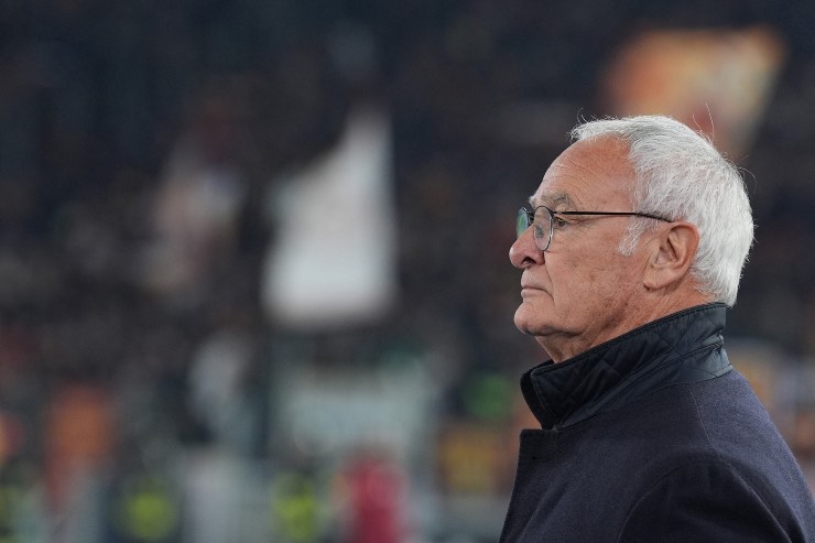 Ranieri osserva Roma-Atalanta