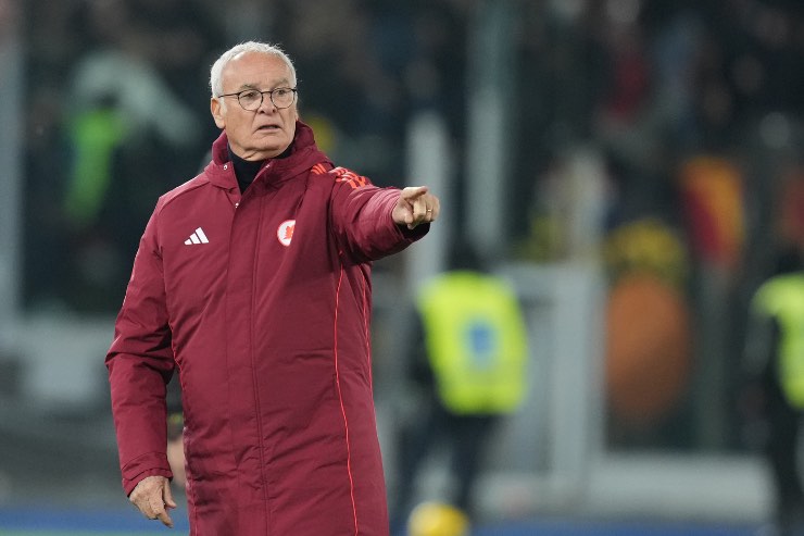 Ranieri dà indicazioni durante Roma-Lecce