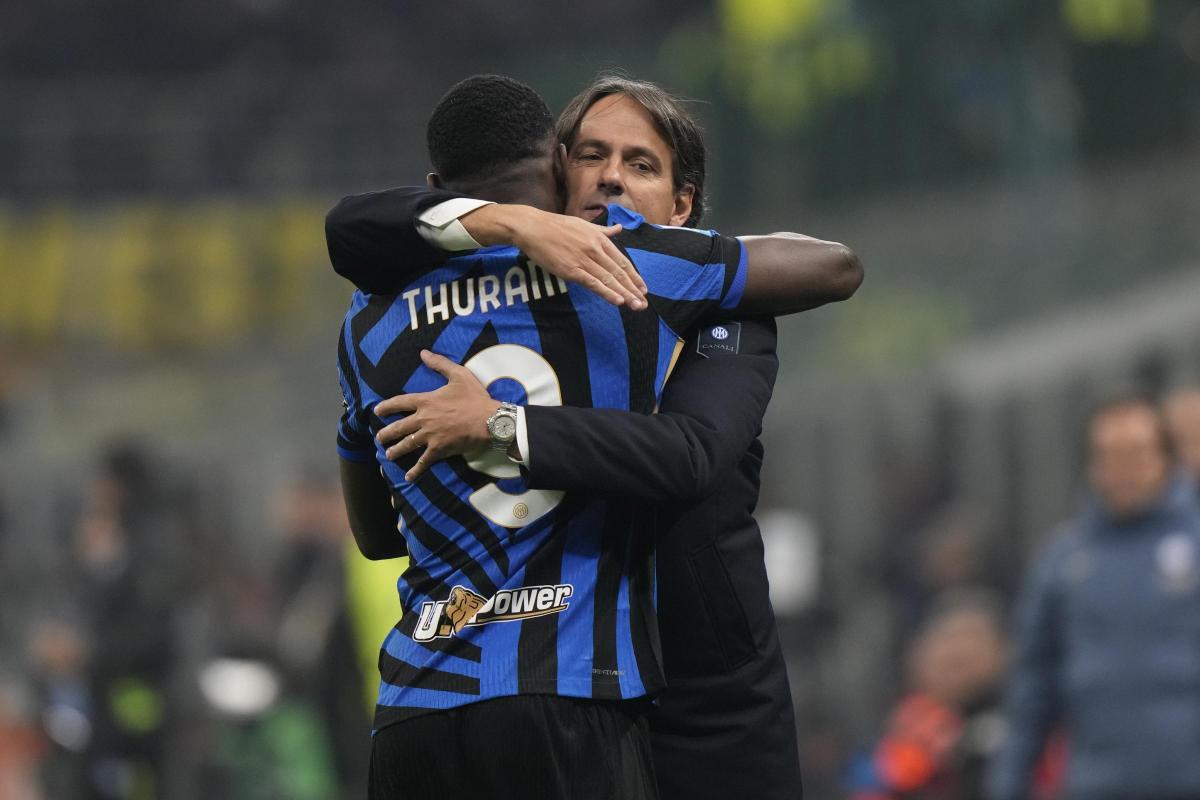 Marcus Thuram e Simone Inzaghi