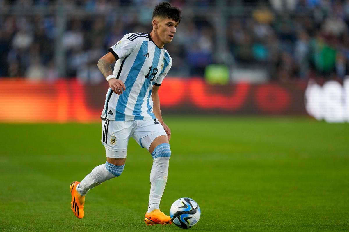 Brian Aguirre con la maglia dell'Argentina