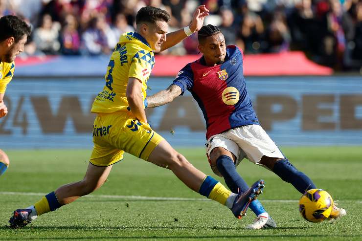 Marmol in azione durante Barcellona-Las Palmas