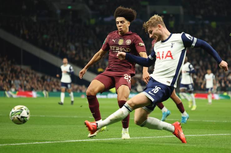 Werner va al tiro in Tottenham-Manchester City