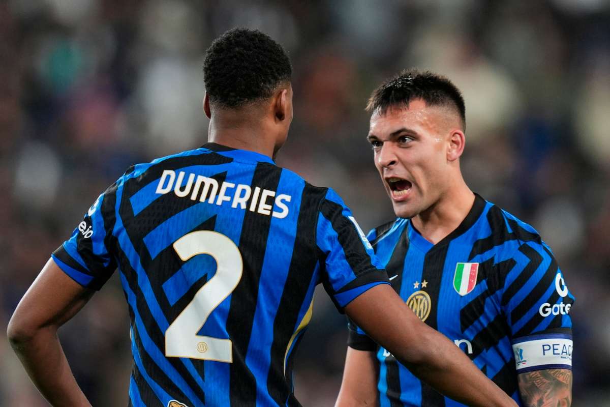 PAGELLE E TABELLINO INTER ATALANTA 2 0: Dumfries da urlo, Lautaro nemmeno con le mani. Carnesecchi para quasi tutto