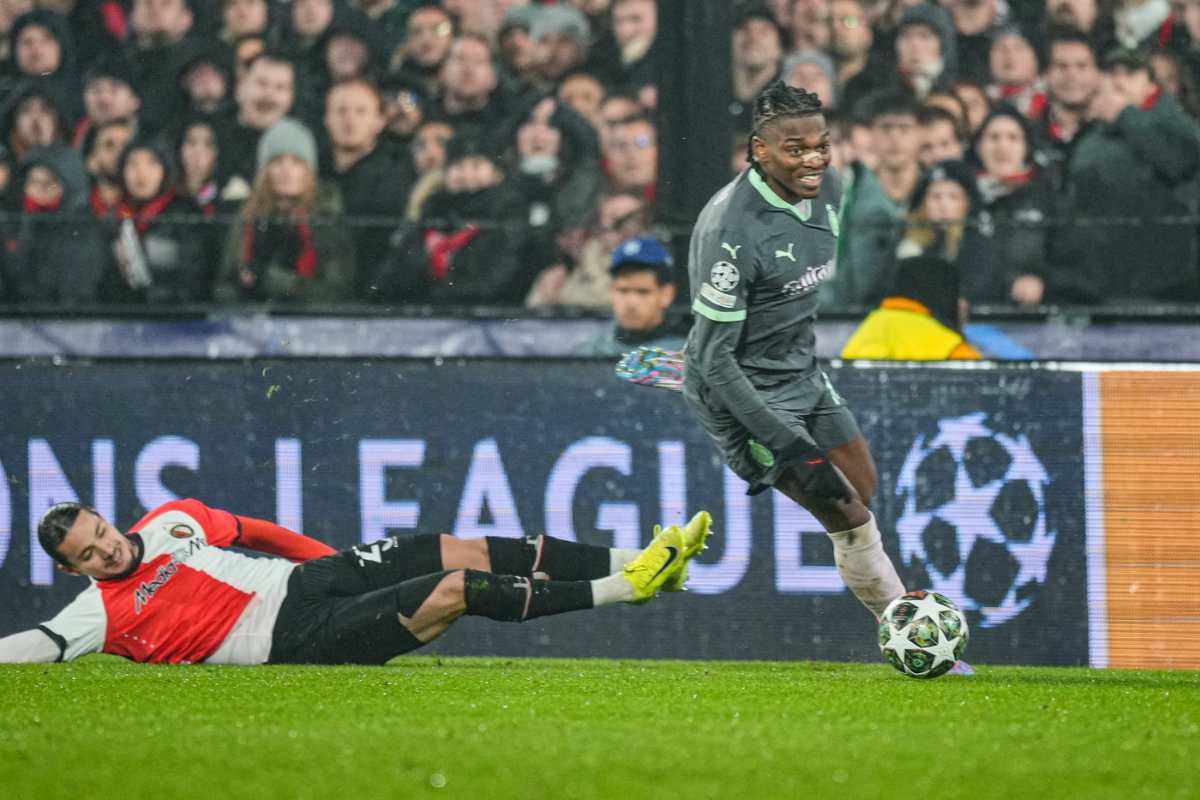 Scambio con Leao durante Feyenoord Milan: “Facciamo il Triplete”